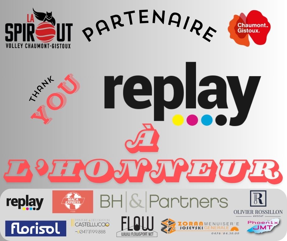 Replay, un partenaire de confiance!